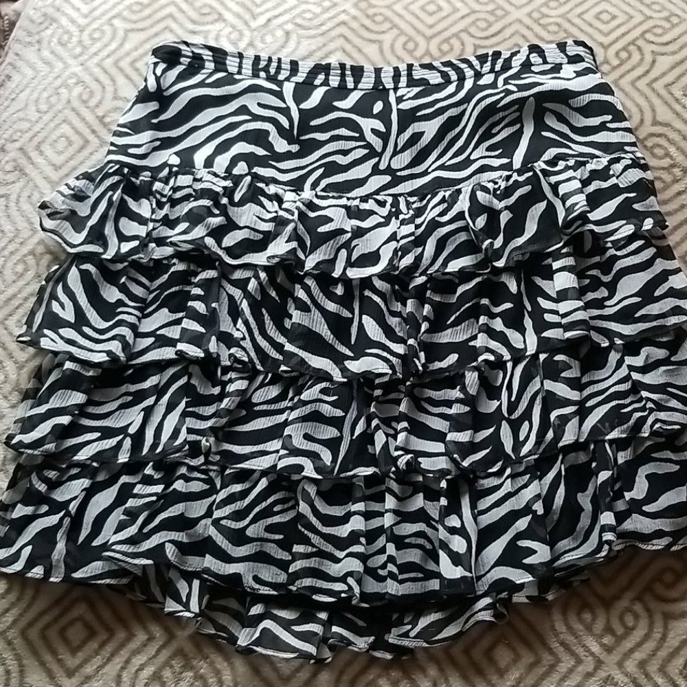 Zebra Print INC Skirt